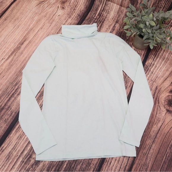 NWT J. Crew XS Turtleneck Long Sleeves Women’s Mint Green - Picture 2 of 6